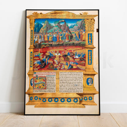 Quadro Battaglia Medievale