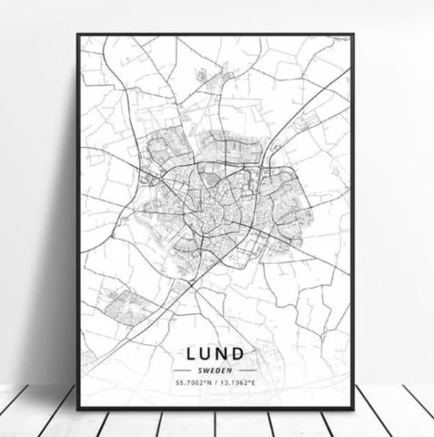 Quadro Mappa Città