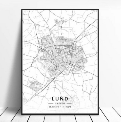Quadro Mappa Città
