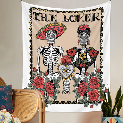 Arazzo bohemien scheletri