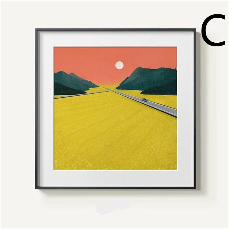 Quadro Montagna Astratta