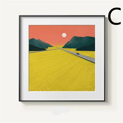 Quadro Montagna Astratta