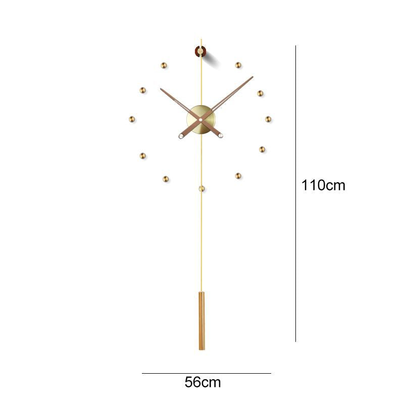 Orologio da parete Sfere ottone