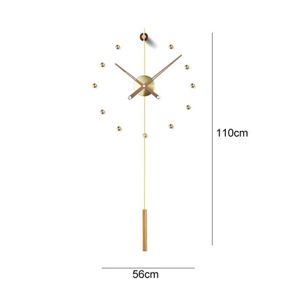 Orologio da parete Sfere ottone