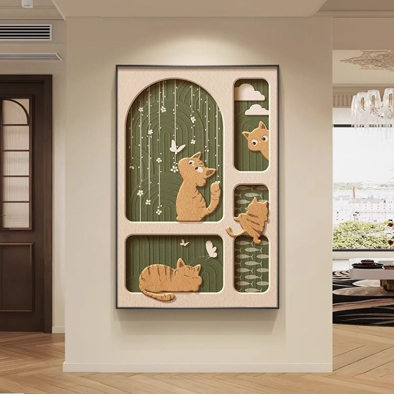 Quadro gatto retrò