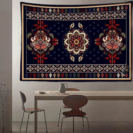 Arazzo Tappeto persiano rosso blu