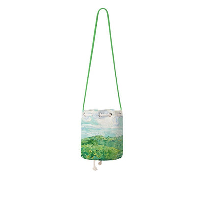 Borsa tela campo grano vintage