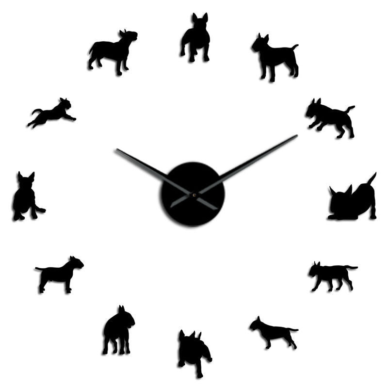 Orologio da parete Cani dorati