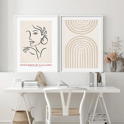 Poster astratto scandinavo
