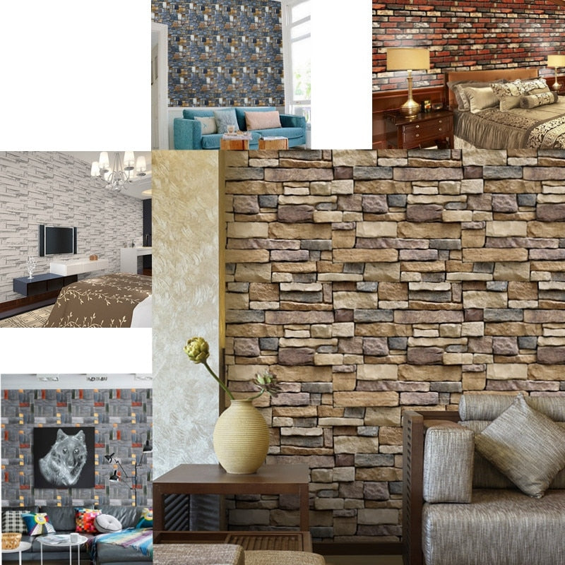 Adesivi mattone 3D