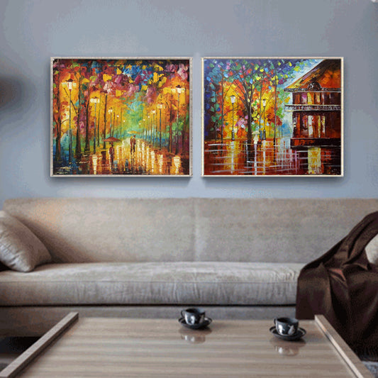 Quadro su tela Scena di pioggia