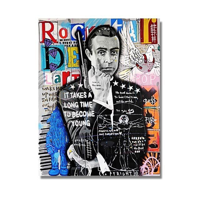 Poster Graffiti su strada