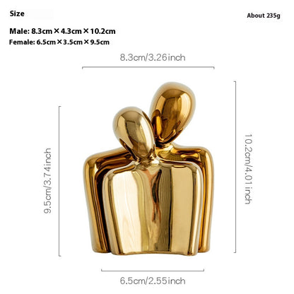 Decorazione cuore oro