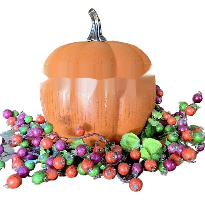 Ornamento Zucca Halloween Vetro