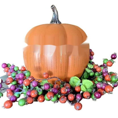 Ornamento Zucca Halloween Vetro