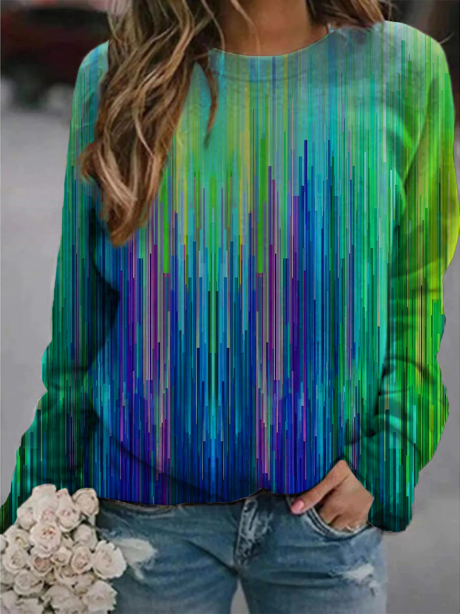 Pullover donna astratto dipinto