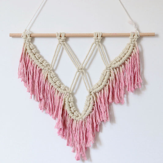 Arazzo Diamante rosa e bianco