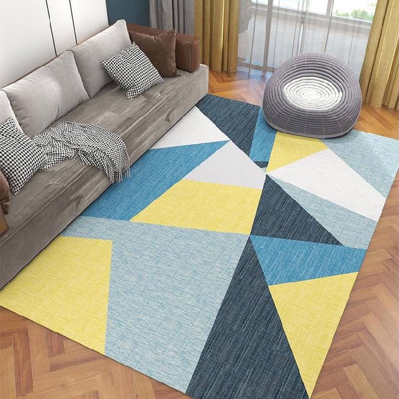 Tappeto losanghe turchese grigio beige