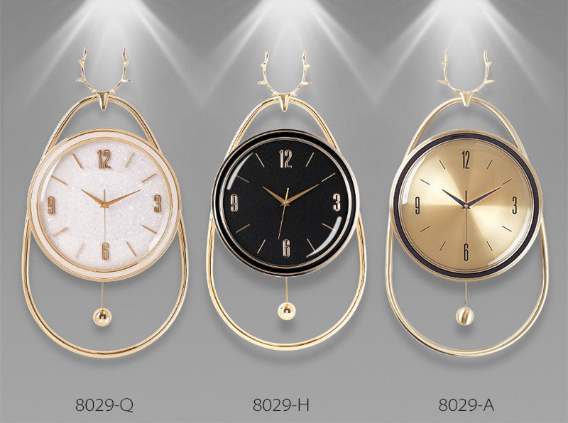 Orologio da parete Cervo dorato