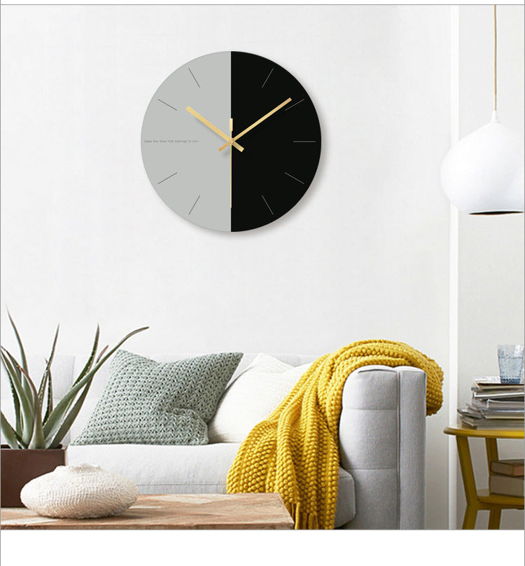 Orologio da parete Semicircle geometrico