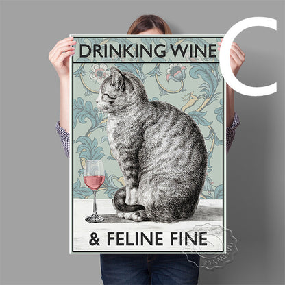 Quadro gatto vintage