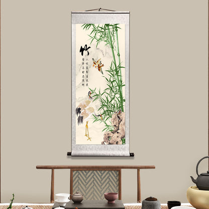 Quadro fiori prugna e orchidea