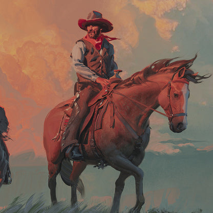 Stampa Cowboy Vintage