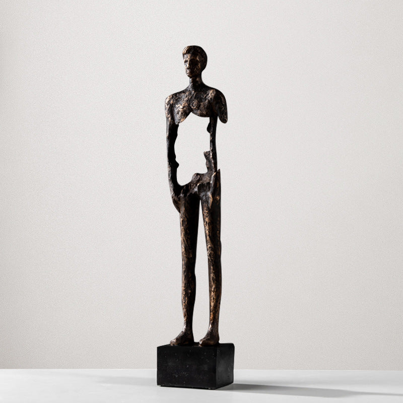 Scultura astratta resina