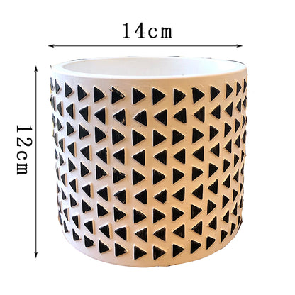 Vaso cemento scolpito