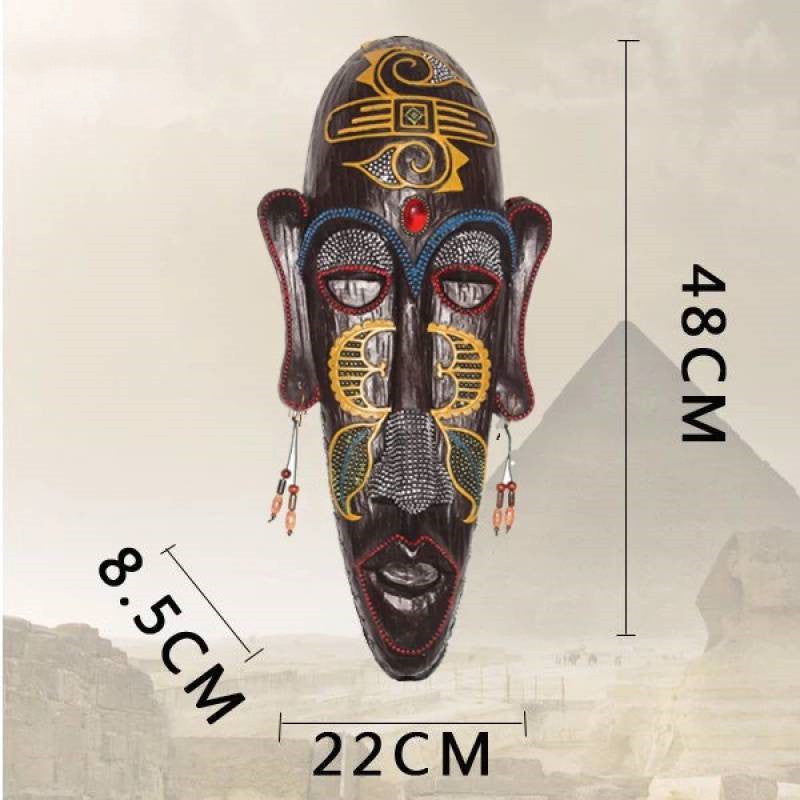 Maschera africana resina