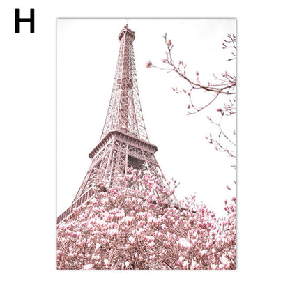 Quadro peonie Torre Eiffel
