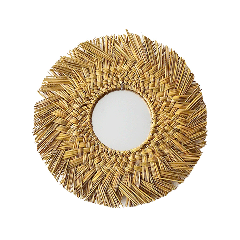 Specchio da parete con nappine