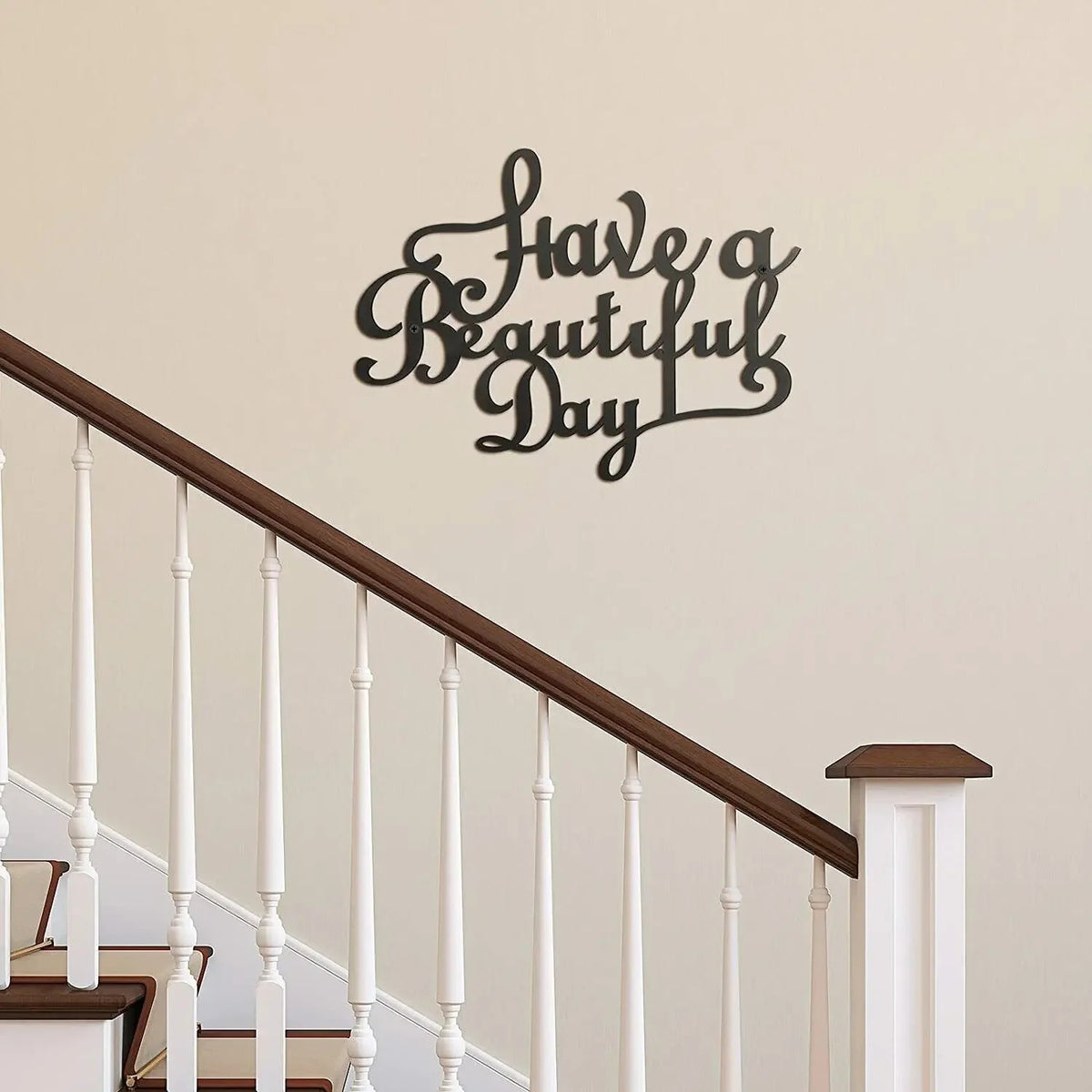 Targa in metallo Parole decorative