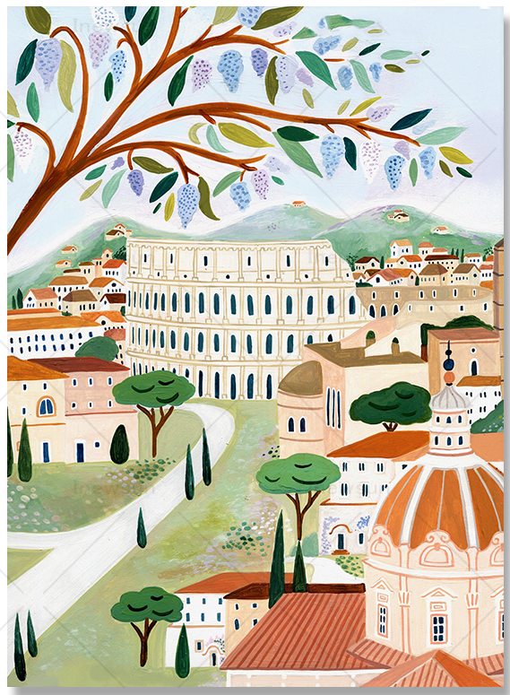 Quadro paesaggio Marrakech