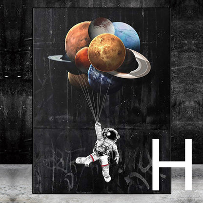 Quadro Spazio e Stelle