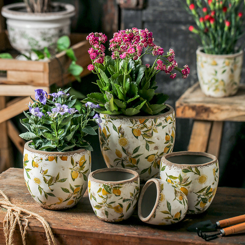 Vaso fiori ceramica retro