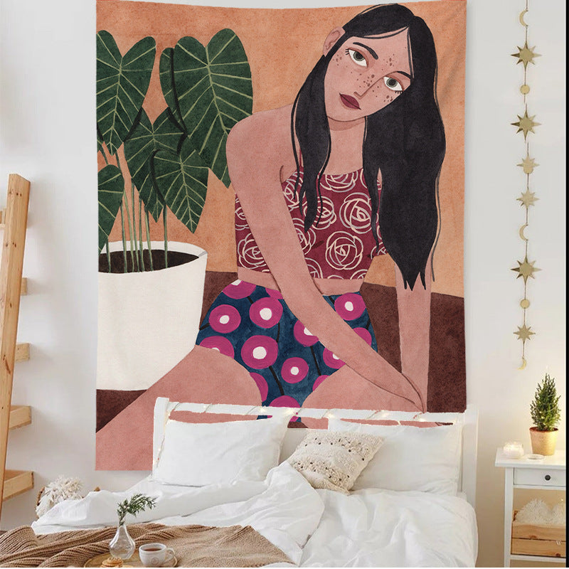 Tappezzeria Illustrazione Ragazza
