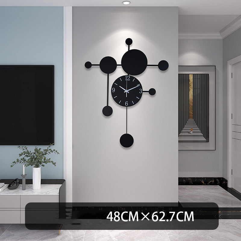 Orologio da parete Sfere nere geometrico