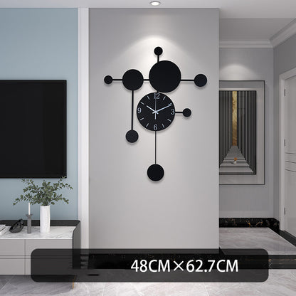 Orologio da parete Sfere nere geometrico