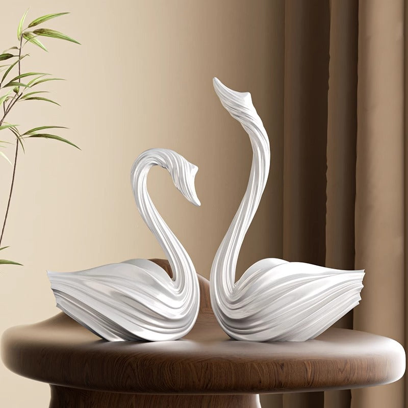 Scultura cigno minimalista
