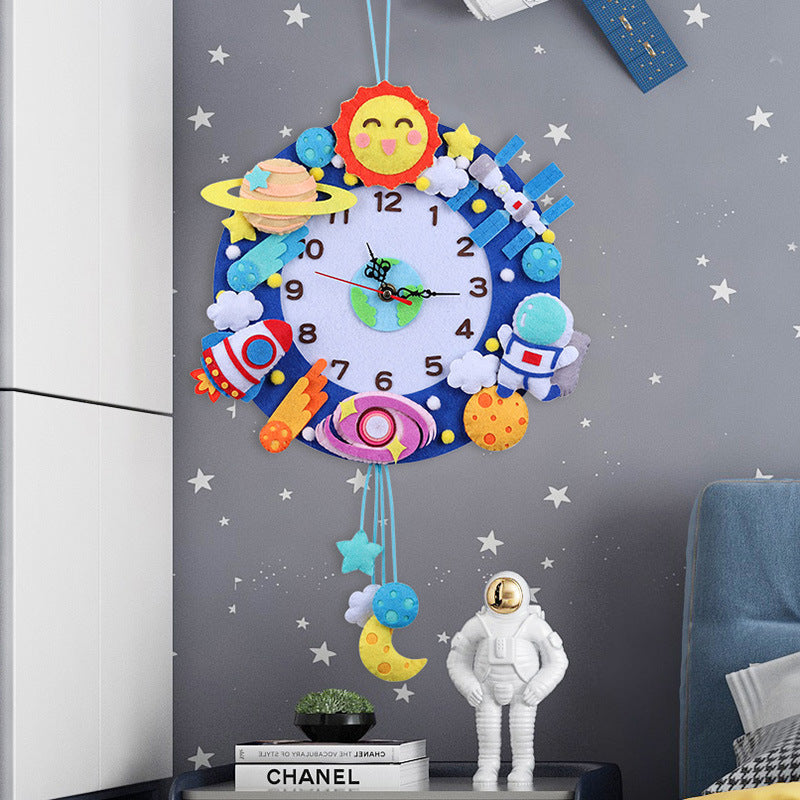 Orologio da parete Spazio tema bambini