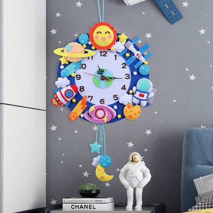 Orologio da parete Spazio tema bambini