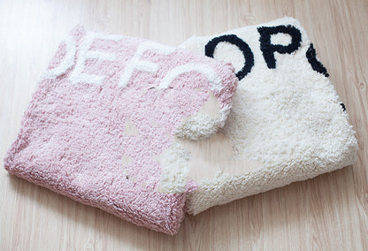 Tappetino lettere cotone