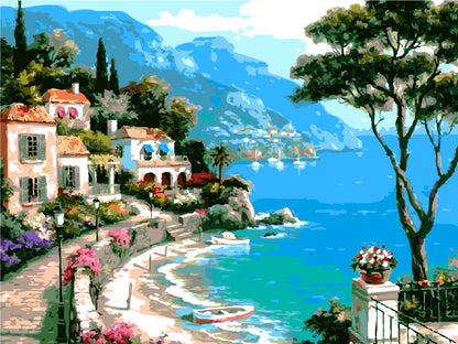 Quadro Paesaggio Floreale