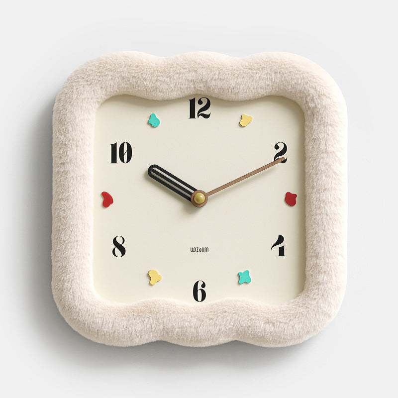 Orologio da parete Cornice tessuto naturale