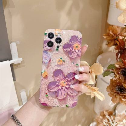 Custodia Telefono Fiori Dipinti