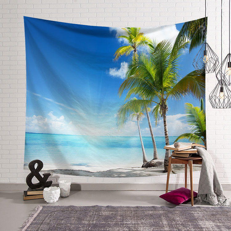 Tappezzeria tema spiaggia e palme