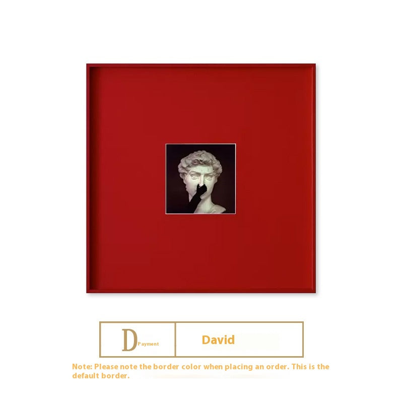 Quadro minimalista rosso