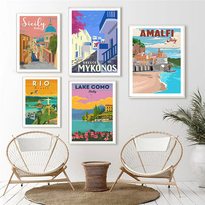 Quadro Costa Amalfitana