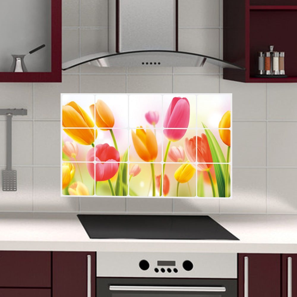 Adesivo Cucina Tulipani